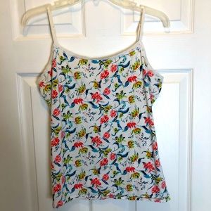 Ann Taylor Floral Print Camisole   Size L